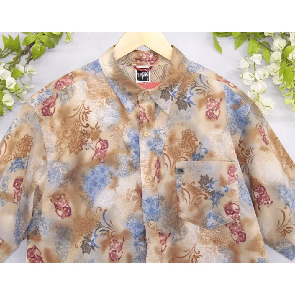 The North Face Men's Shirt Wild Horses Retro Revival Short Sleeve Sz M NEW
